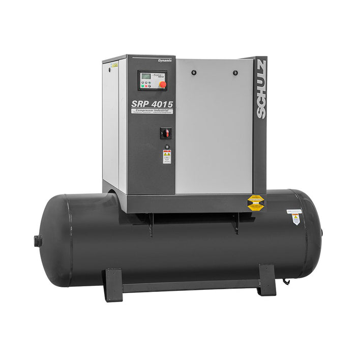 Schulz of America SRP-4025 R DYNAMIC - 25 HP Rotary Screw Air Compressor with  Sound Enclosure, 120 Gallon Air Receiver, 92 CFM @ 125 PSI