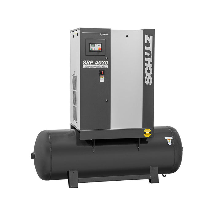 Schulz of America SRP-4030 R DYNAMIC - 30 HP Rotary Screw Air Compressor with  Sound Enclosure, 120 Gallon Air Receiver, 113 CFM @ 125 PSI