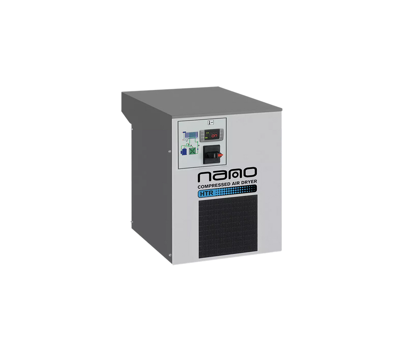 Nano HTR 0050 - 50 CFM High Temperature Air Dryer. 115V/1Ph Designed for use with 10hp Reciprocating Style Air Compressors