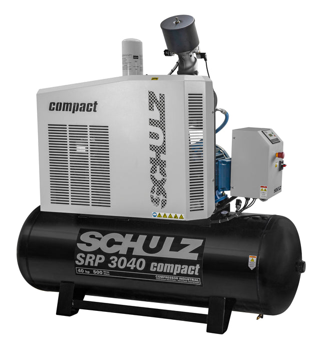 Schulz of America SRP3040- 40hp Compact Rotary Screw Air Compressor,  120 Gallon Tank, 120 CFM @ 125 PSI