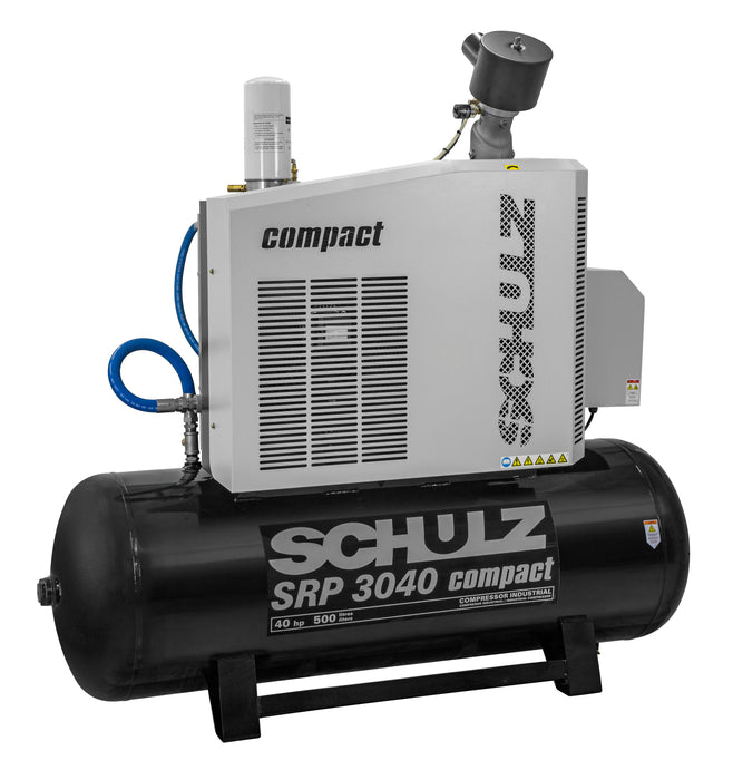 Schulz of America SRP3040- 40hp Compact Rotary Screw Air Compressor,  120 Gallon Tank, 120 CFM @ 125 PSI